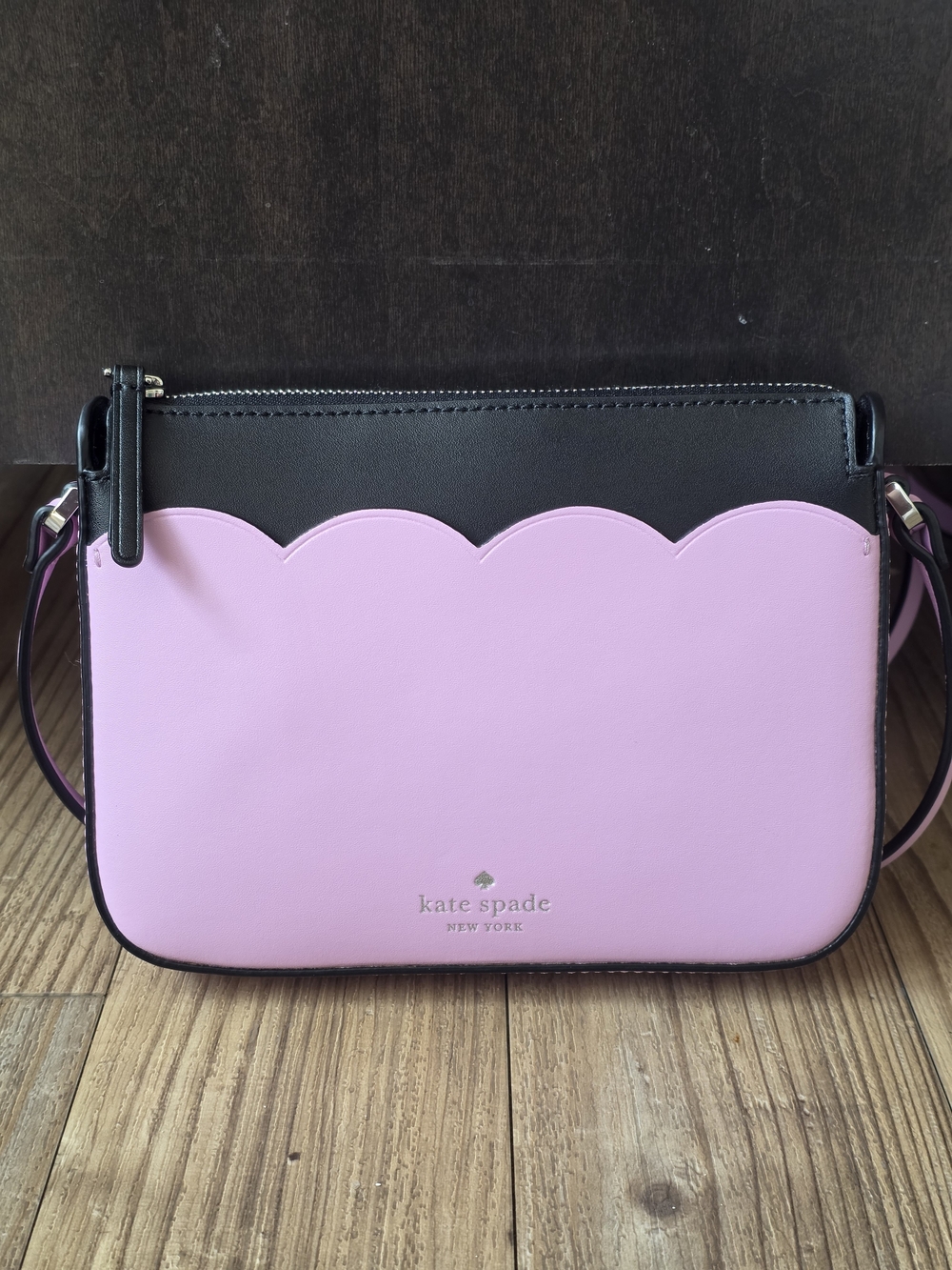 kate spade New York Magnolia Street small top zip Crossbody Leather Lavender